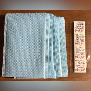 Light Blue or Purple 6x9 Bubble Mailers w/Stickers